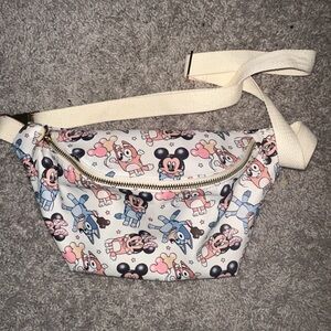 Charming Character Print Crossbody Bag